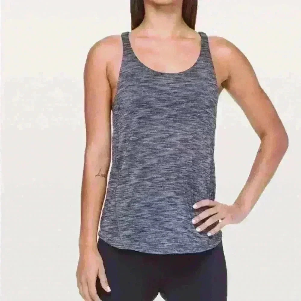 Lululemon Moment To Movement 2-In-1 Tank
Heathered Black /  Black